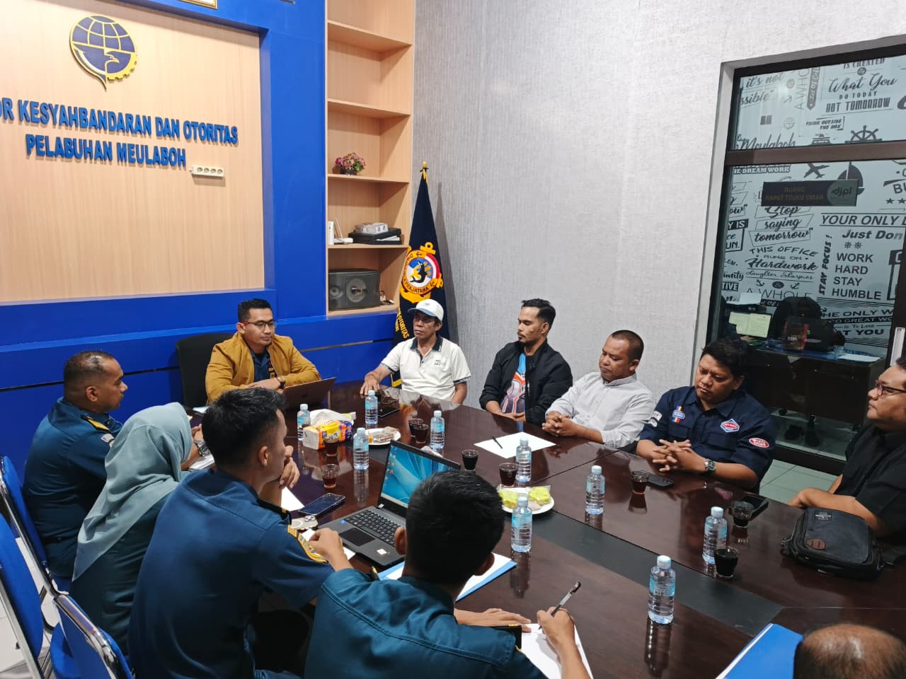 Tata Pengelolaan Pelabuhan Meulaboh, KSOP Pertemukan STN dan Koperasi TKBM 